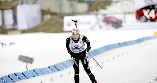 Flurina Volken nimmt erstmals an einer Biathlon-Weltmeisterschaft bei der Elite teil.