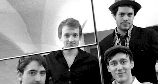 Jazzpower in der Visper Altstadt mit Jonas Ruppen, Timo Wild, Aron Salzmann und Pascal Fernandes.