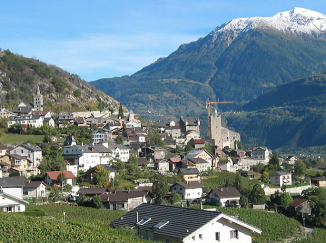 Blick auf Leuk-Stadt.