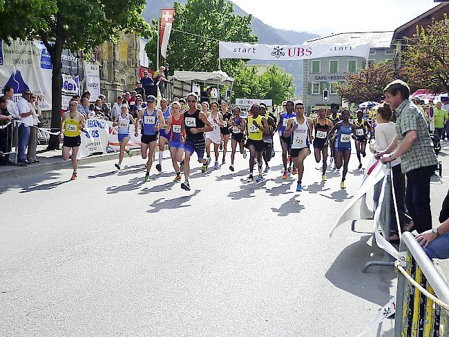 Am 33. Stadtlauf Brig-Glis setzten die Afrikaner erneut die  Akzente. 