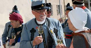 Die Abtei St. Maurice erh&auml;lt 1500 Deziliter Messwein als symbolischen Zins.