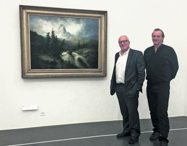 Daniel Salzmann, Präsident der Fondation Pierre Arnaud (rechts) mit Christophe Flubacher, Wissenschaftlicher Direktor der Fondation