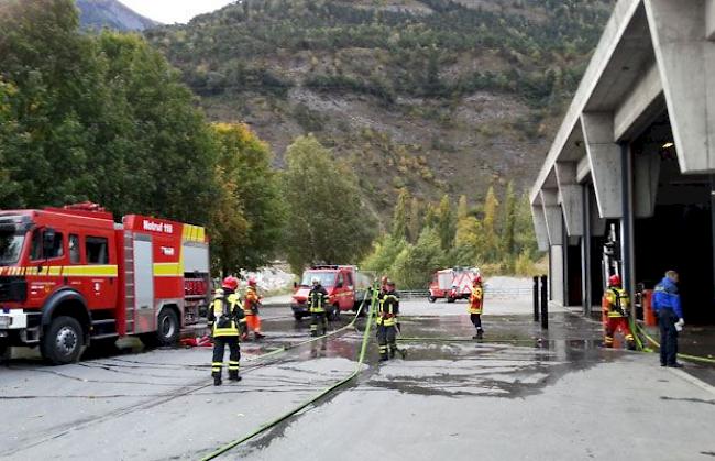 Die Feuerwehr vor Ort