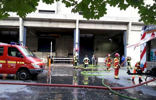 Die Feuerwehr vor Ort