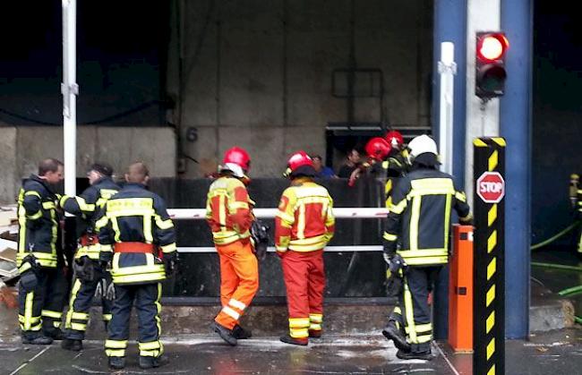 Die Feuerwehr vor Ort