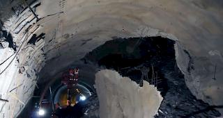 Felssturz im Schallbergtunnel