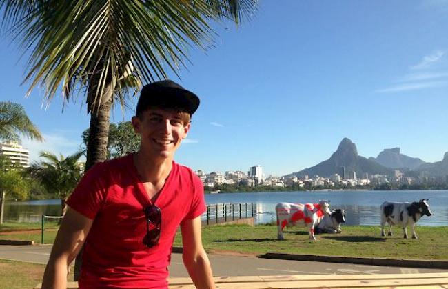 Philipp Ittig aus Visp ist im House of Switzerland in Rio de Janeiro tätig.