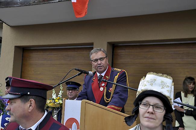 Gemeindepräsident Roberto Schmid überbrachte die Grüsse der Gemeinde