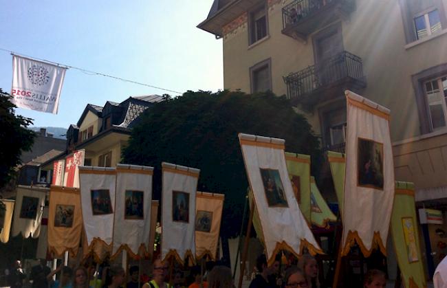 Fronleichnam-Prozession in Visp.