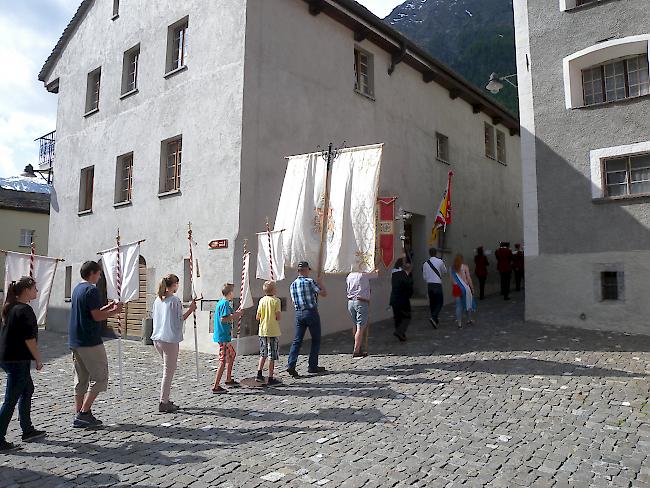 Fronleichnam in Simplon Dorf.