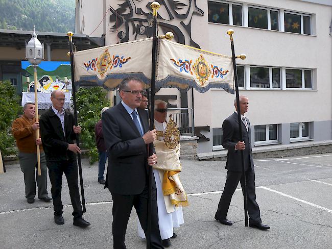 Fronleichnam in Simplon Dorf.