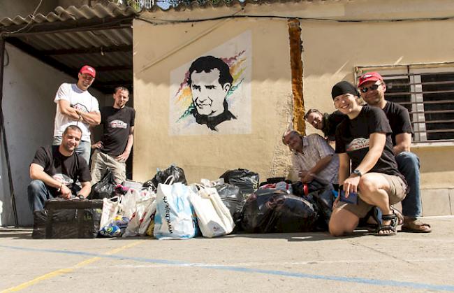 Die «Dust Busters» liefern die gesammelten Hilfsgüter in der Mission «Don Bosco» ab.