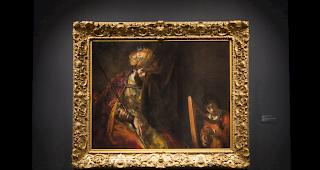 Das Gem&auml;lde "Saul und David" im Mauritshuis in Den Haag ist ein echter Rembrandt (Archiv)