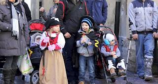 Impressionen vom grossen Fasnachtsumzug in Visp.