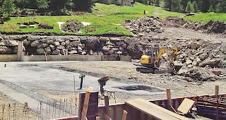 Bauarbeiten im Gang: Die Bahn soll zu Beginn der n&auml;chsten Wintersaison ge&ouml;ffnet werden.