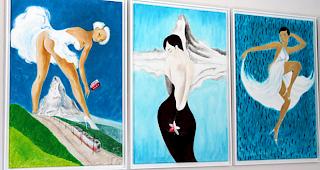 &laquo;Po&raquo; und &laquo;R&uuml;cken&raquo; lauten die Namen der ersten beiden Bilder der Matterhorn-Serie (von links).