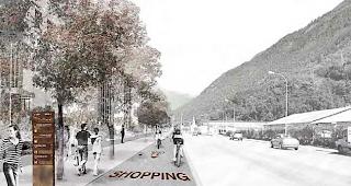 So sieht die neue Velo- und Fussg&auml;ngerverbindung zwischen Visp und Brig aus.