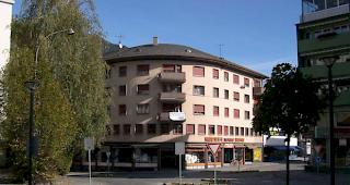 Rund um den Bahnhof Visp am 19. Oktober 2003 