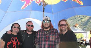 Seether - das sind v.l.n.r. Brian Wickmann, Dale Stewart, Shaun Morgan und John Humphrey