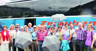 Die WB-Reisegruppe. Das Zillertal wird allen in bester Erinnerung bleiben.  
