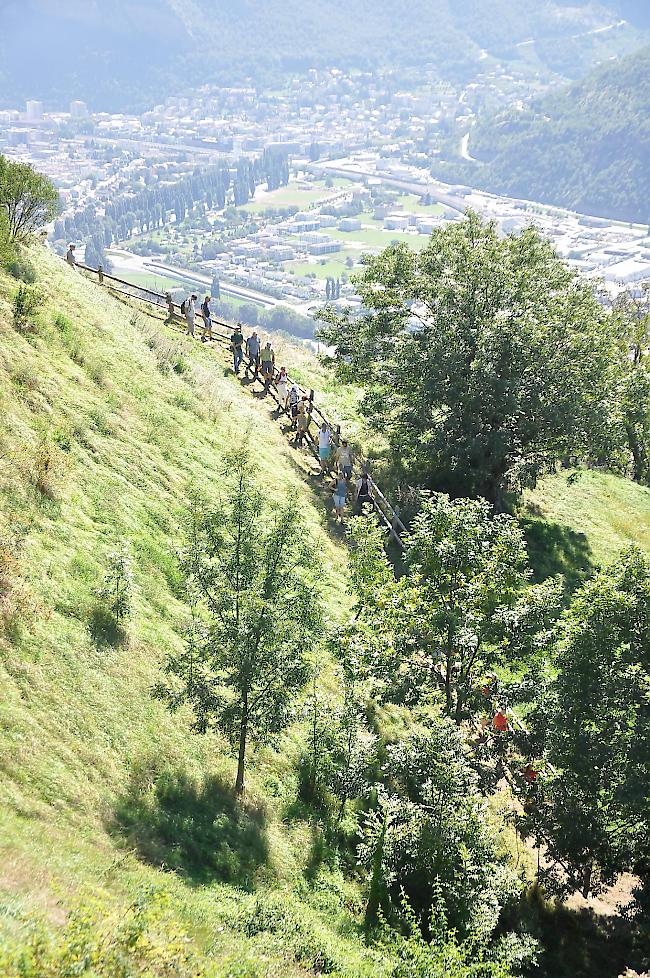 Die Wanderung führte die Kulturfreunde von Ausserberg nach Raron.