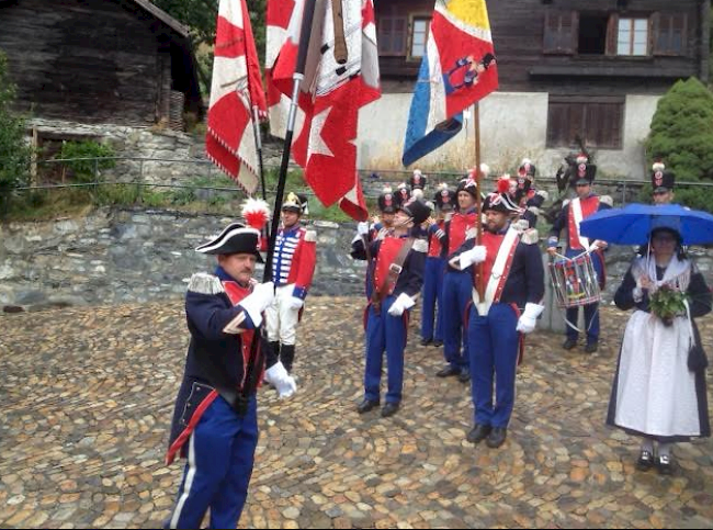 Oberwalliser Tambouren- und Pfeiferverband in Niedergesteln.