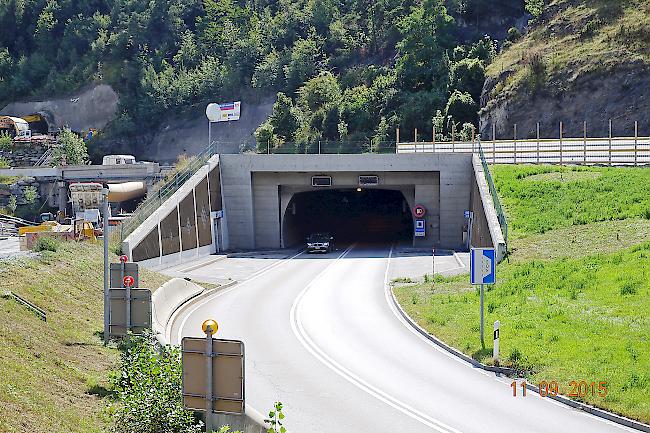 Der Vispertaltunnel bleibt ab dem 21. September während 18 Monaten geschlossen.