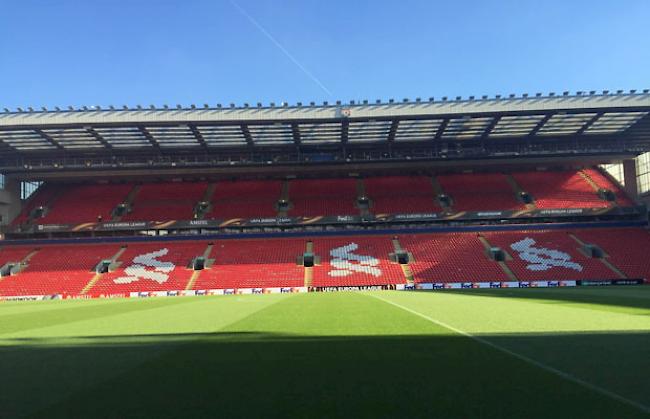 Die noch leere «Anfield»