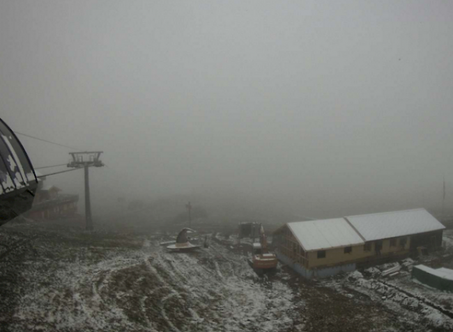 Webcamaufnahme vom 15. Oktober 2015: Das Hexenland auf der Belalp