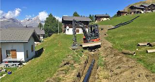 Vor Wintereinbruch konnte die Kanalisationsleitung auf dem Rosswald erneuert werden.