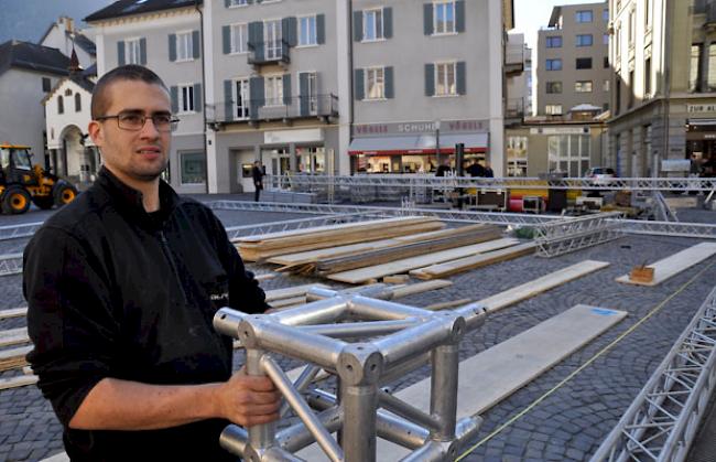 Favio Barros gefällt die Arbeit auf dem Sebastiansplatz.