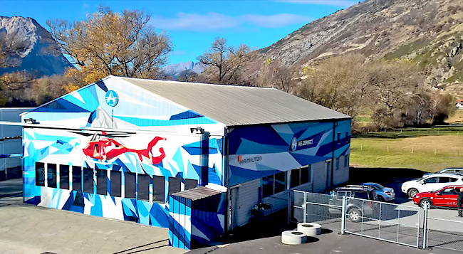 Air-Zermatt-Basis in Gampel.