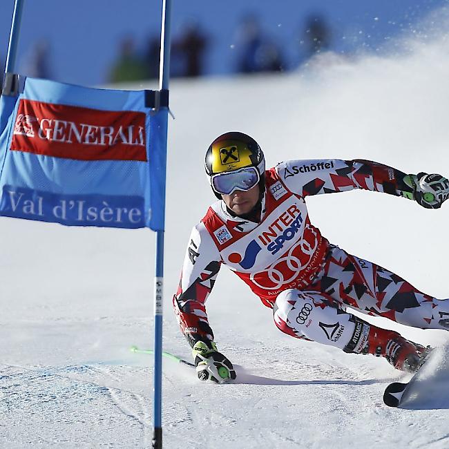 Marcel Hirscher auf dem Weg zu seinem dritten Saisonsieg