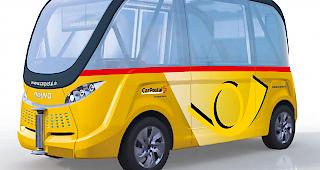 Selbstfahrende elektrische Shuttlebusse verkehren k&uuml;nftig in Sitten.