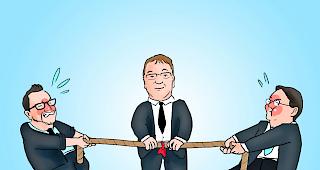 Showdown im Herbst: Philipp Matthias Bregy und Franz Ruppen wollen Holzers Posten.