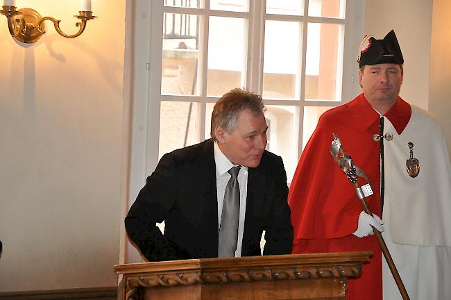 Stolz. Staatsratspräsident Jacques Melly konnte in seiner Neujahrsansprache auf ein ereignisreiches Jahr zurückblicken.