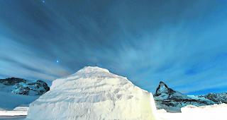 Riesig. Das Riesen-Iglu auf Rotenboden hat einen Durchmesser von 13 Metern und ist 10,5 Meter hoch.