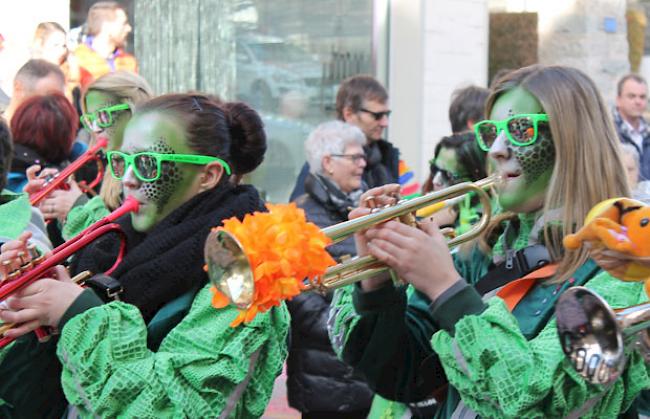 Trompeterinnen der Guggenmusik «Cocillos» aus Naters.