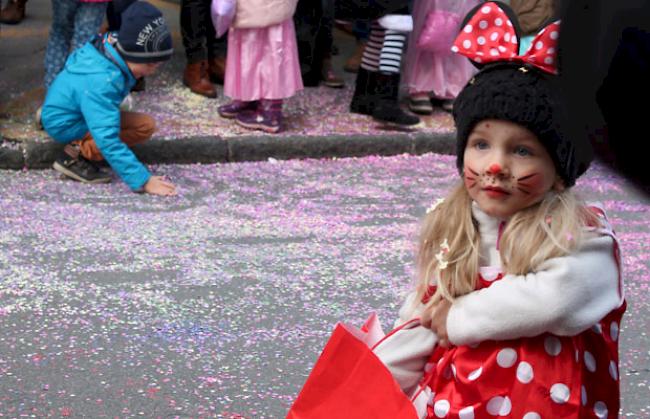 Auch Minnie Maus liess sich den Kinderumzug nicht entgehen.