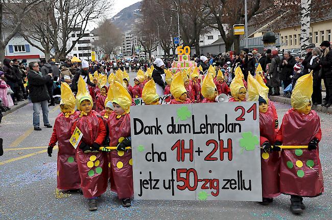 Impressionen des Kinderumzugs in Glis.