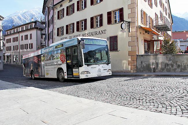 Der Ortsbus Brig-Glis, Naters, Bitsch befördert über eine Million Fahrgäste im Jahr.