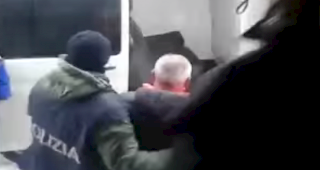 Verhaftung von Antonio N. in Saas-Grund im M&auml;rz 2016.