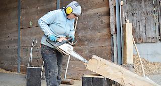 Volle Konzentration: Patricia Zenklusen bei ihrer Arbeit.