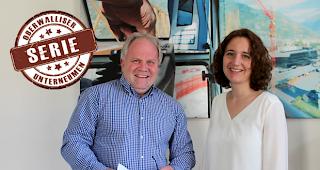 Im Personalb&uuml;ro. Sandro M&auml;usli und Kerstin Wenger von der Walmonag vermitteln t&auml;glich Stellen im Oberwallis.