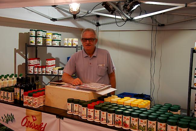 Der Natischer Lido Spinelli präsentierte Gewürze, Saucen und Suppen aus dem Hause Oswald. 