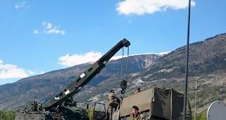 Milit&auml;rbergung geht voran.