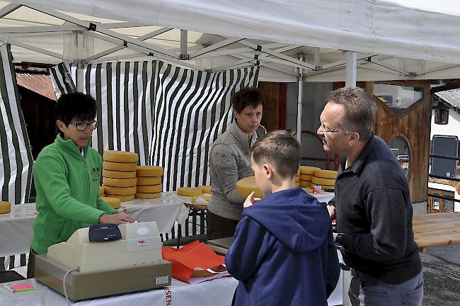 Am Chästag der Schaukäserei Rhone AG wurde wie gewohnt viel Käse abgesetzt.