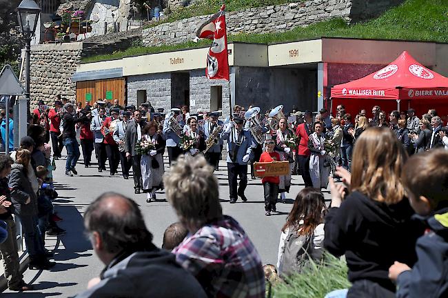 Klein und kompakt. Die MG Täschalp ist mit ihren 25 Mitgliedern die kleinste Formation im Bezirk... 