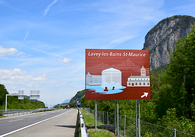 Farbenfrohe Signalisierung seit Mittwoch auch für St-Maurice.