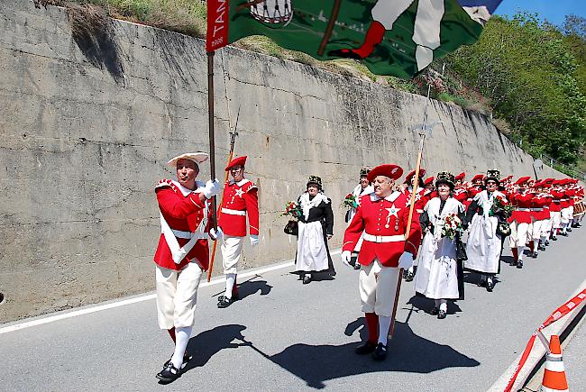 Auch die Tambouren und Pfeifer aus Eggerberg durften nicht fehlen. 